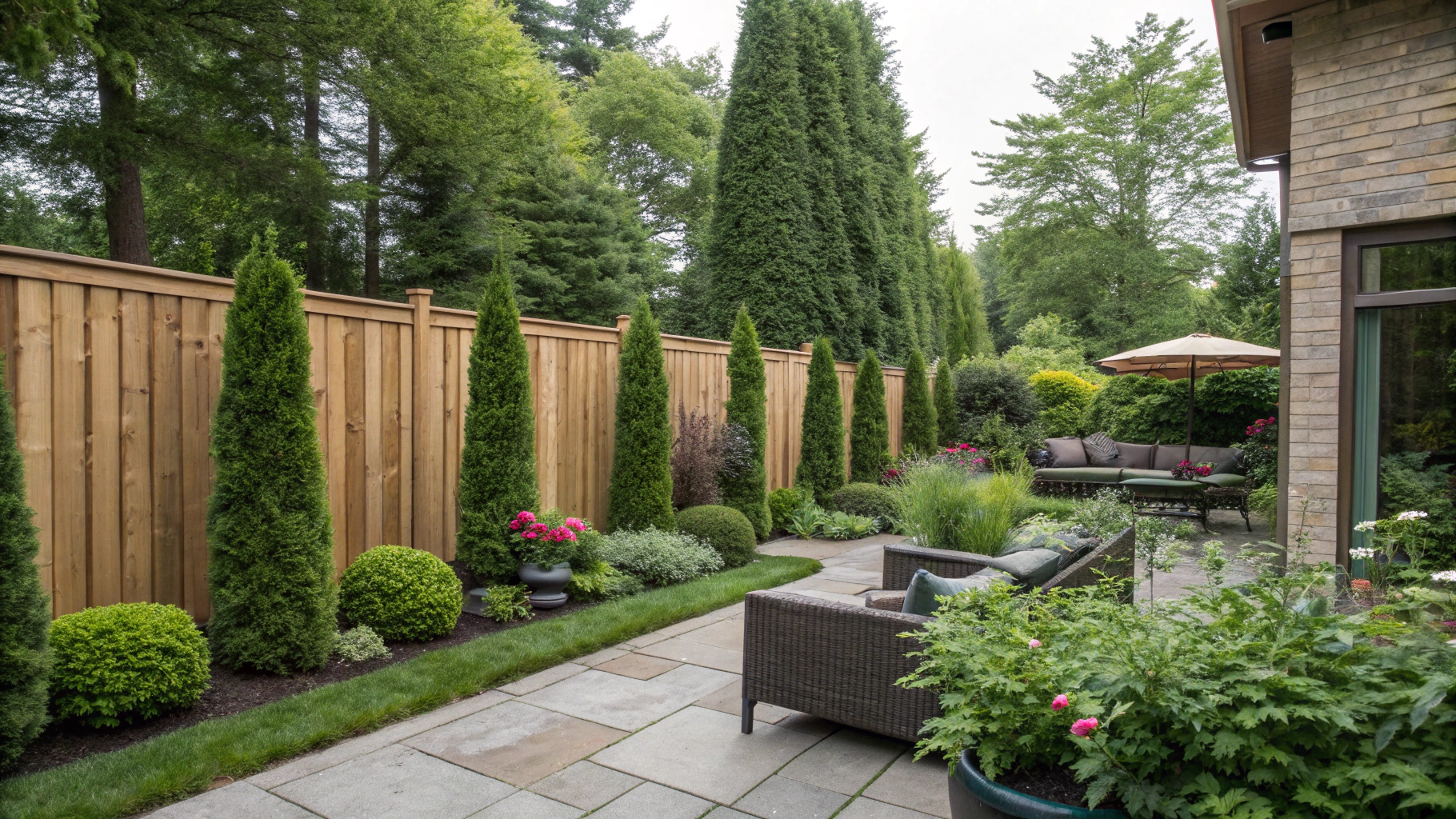 backyard privacy landscaping ideas