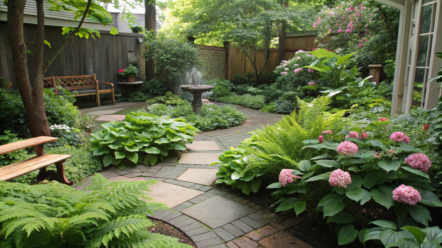backyard shade garden ideas