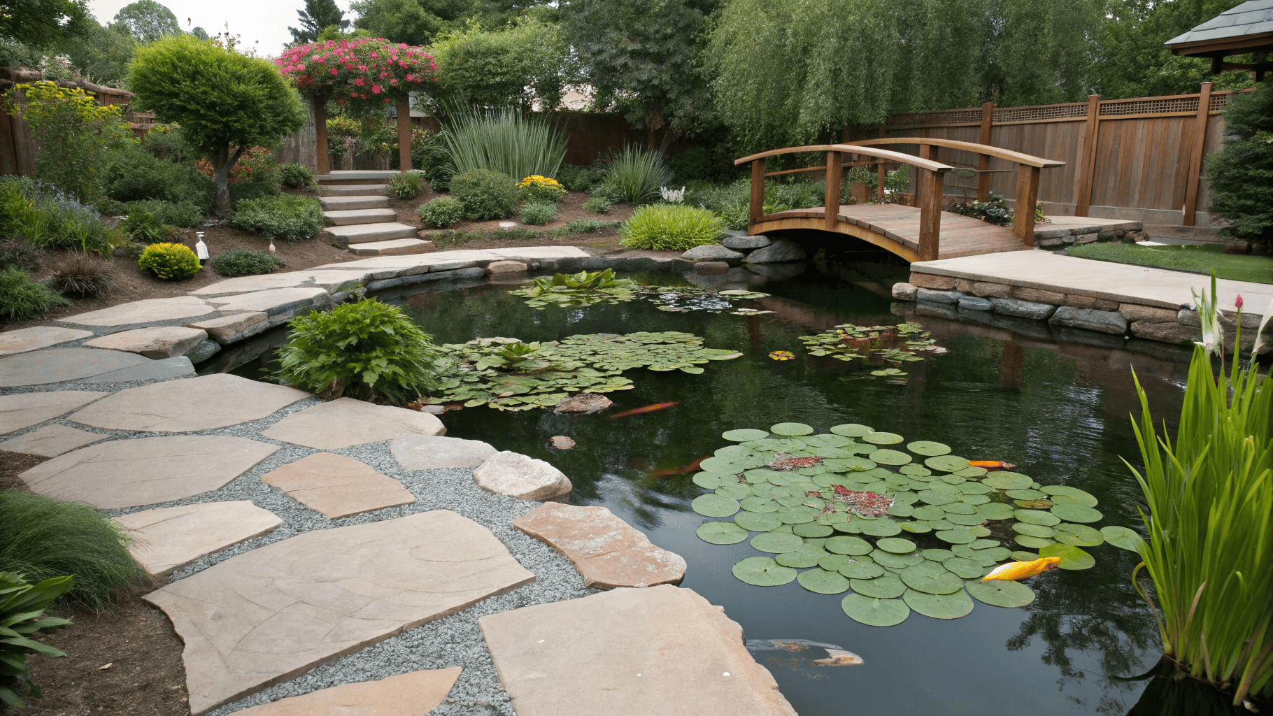 14+ Creative Backyard Water Garden Ideas
