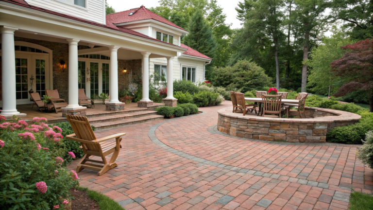 brick patio ideas for classic homes