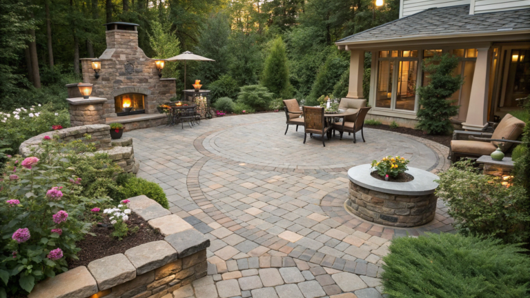 cobblestone patio ideas