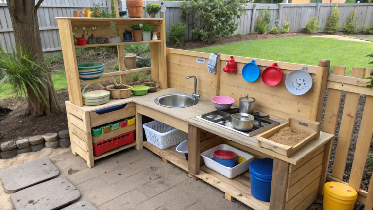 corner mud kitchen ideas