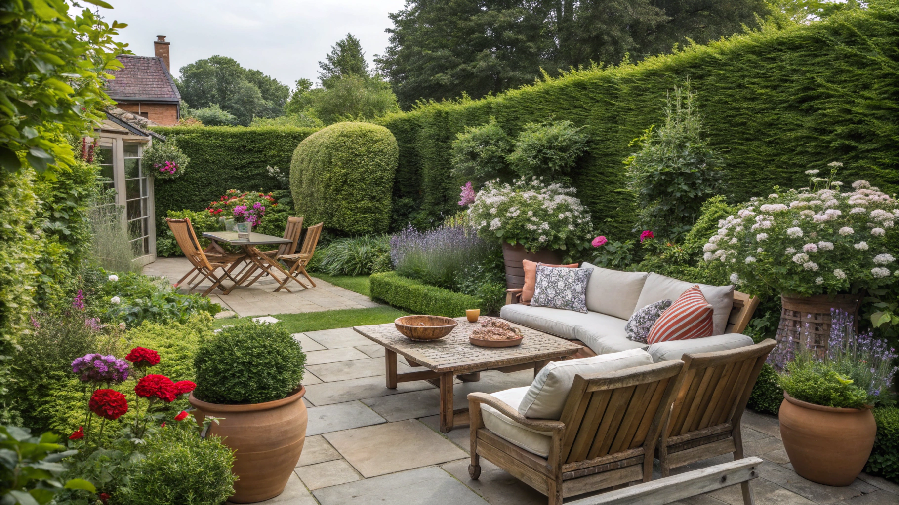 cottage garden living space ideas