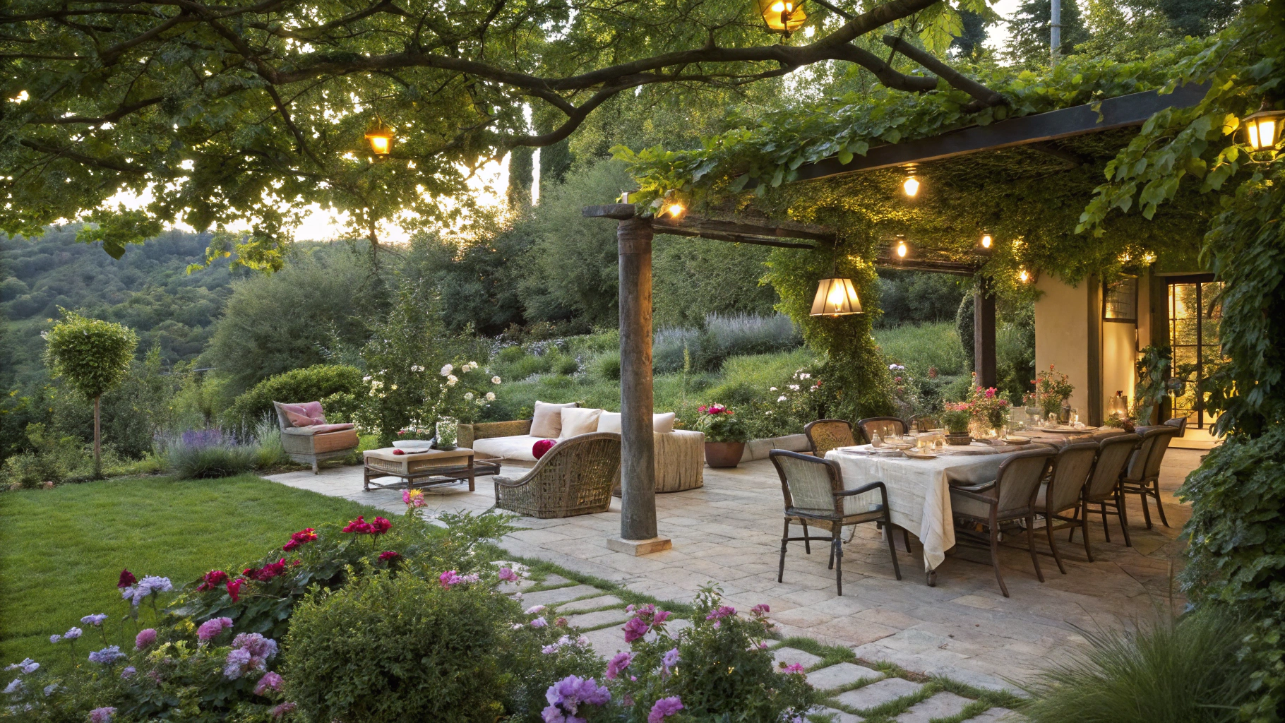 garden dining and lounge ideas