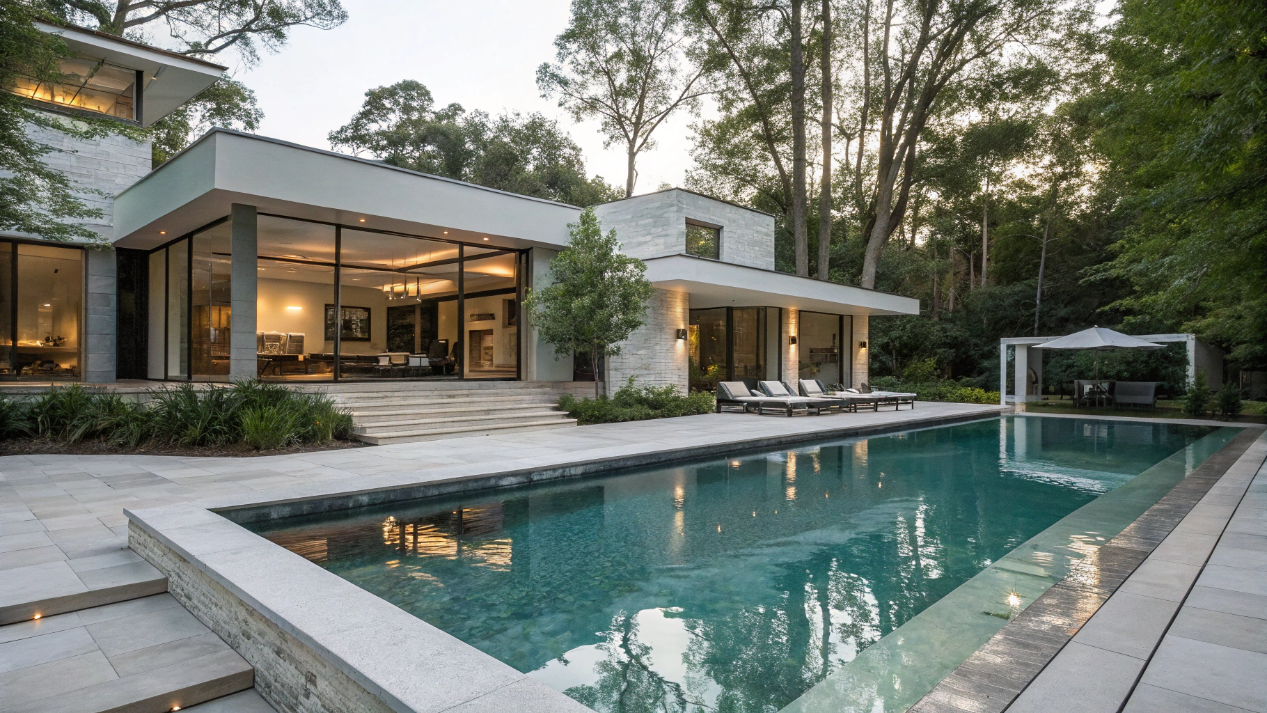 geometric pool ideas for modern homes