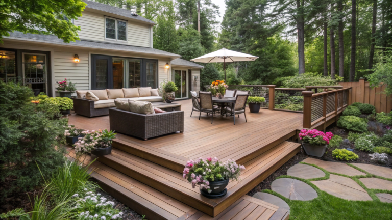 ground level deck ideas