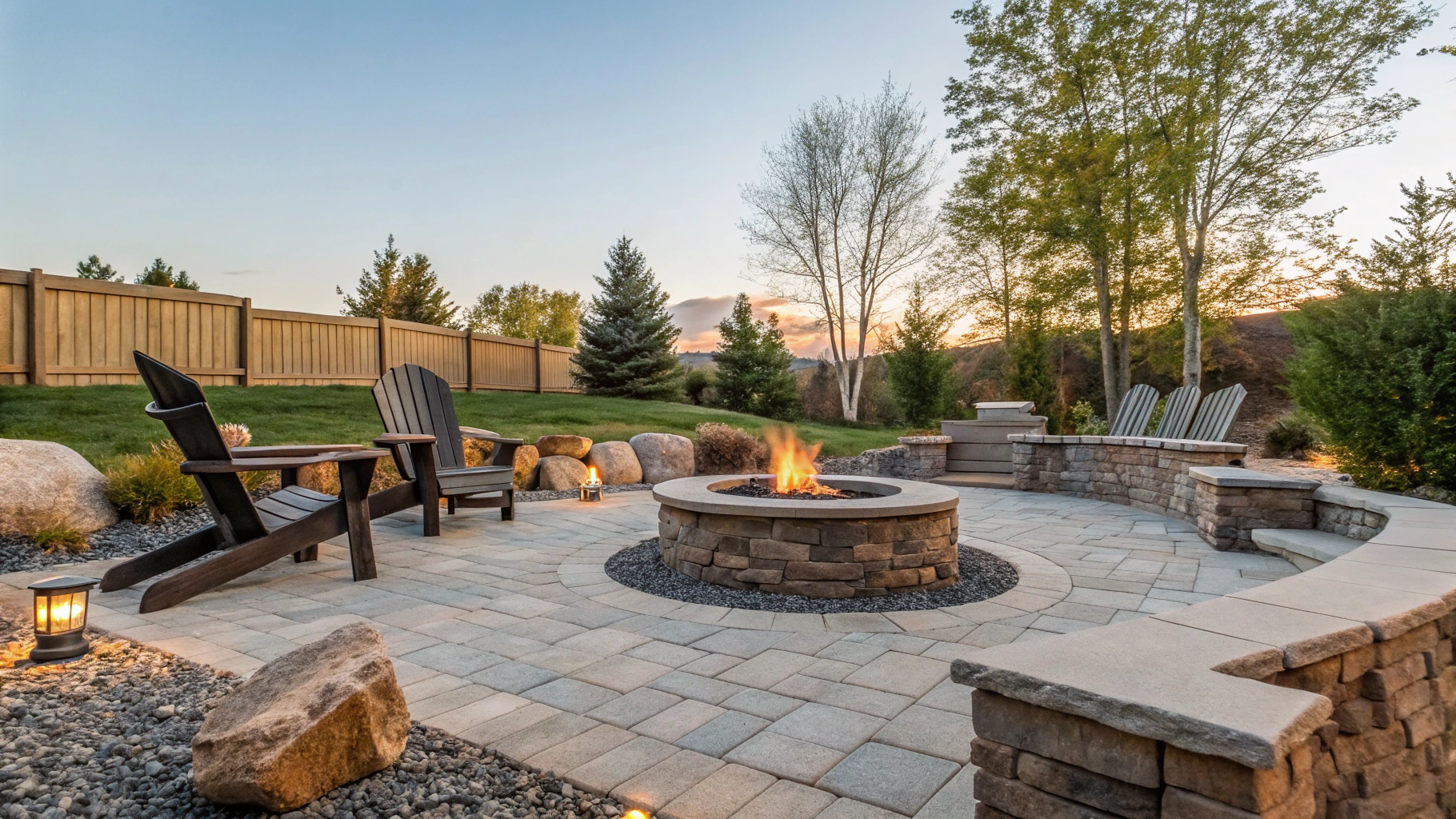 how to create a fire pit area