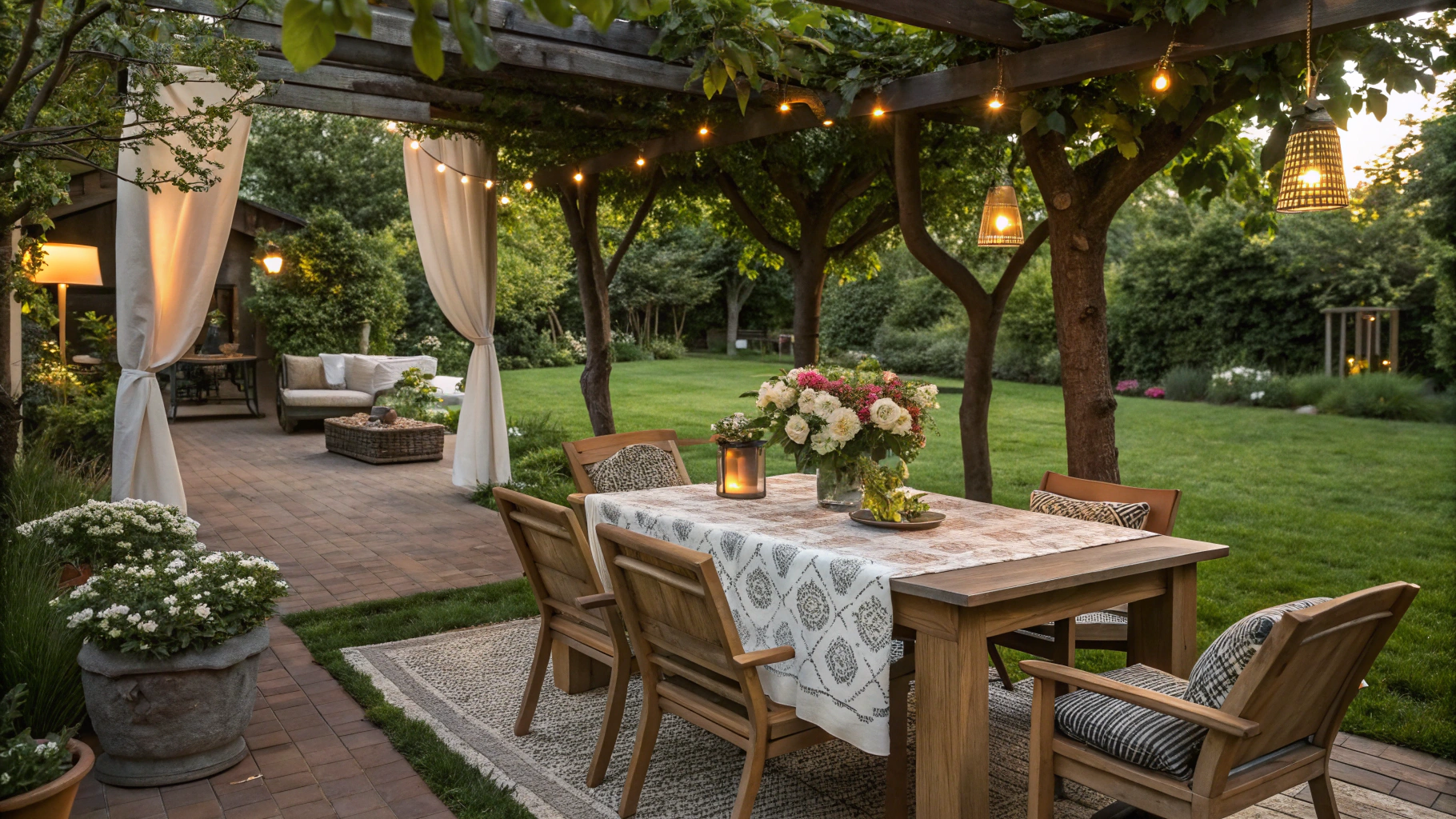 how to create an outdoor dining space