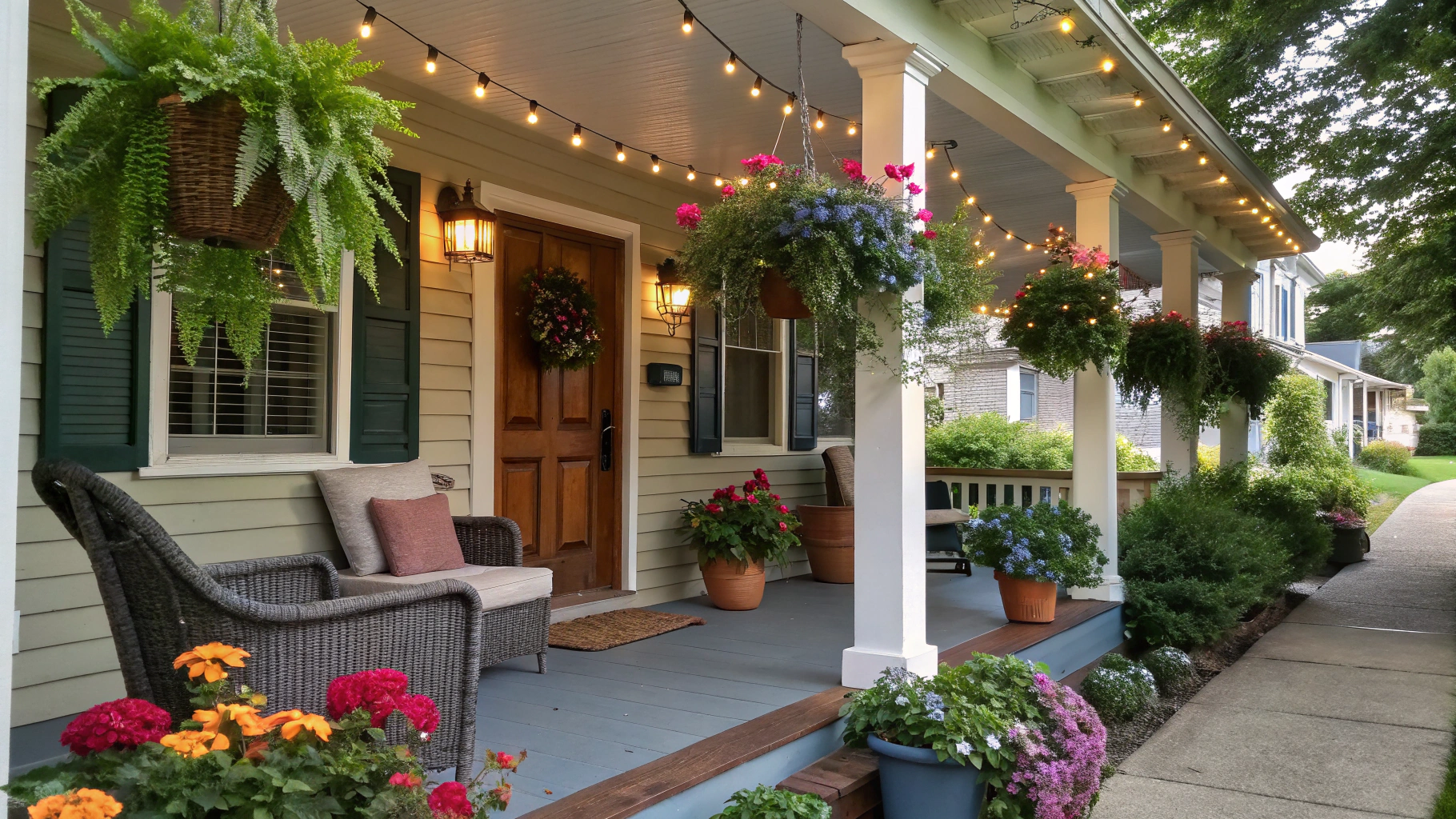 how to decorate a front porch