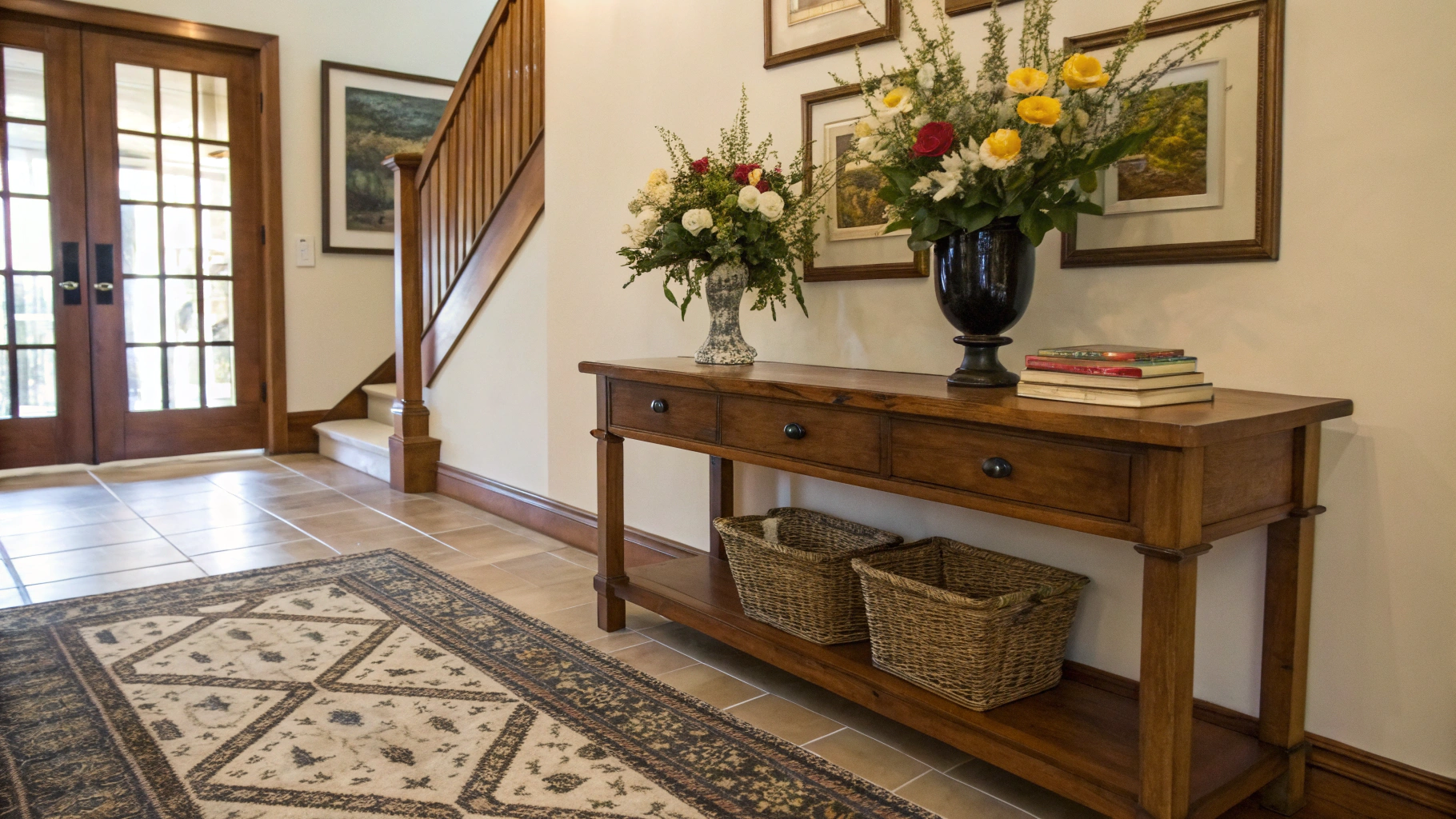 how to decorate an entryway