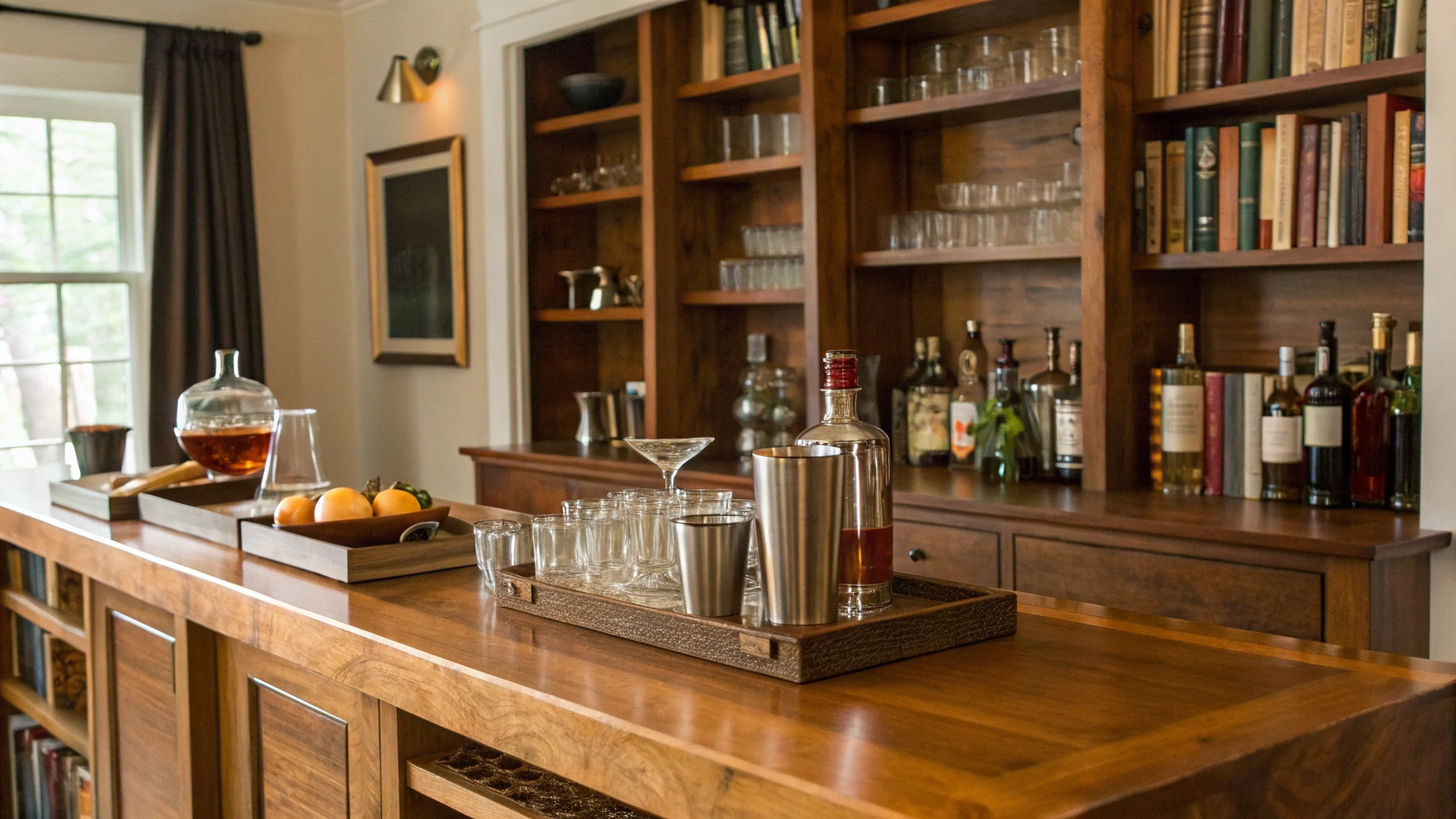how to set up a home bar