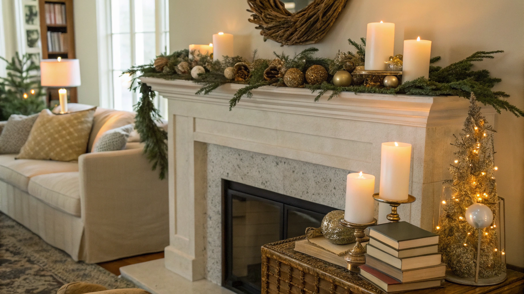 how to style a fireplace mantel