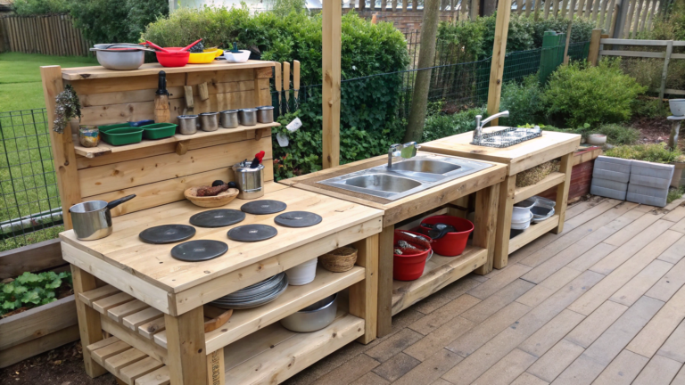 large mud kitchen ideas