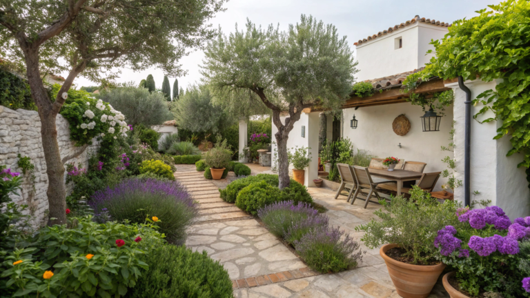 mediterranean garden living ideas
