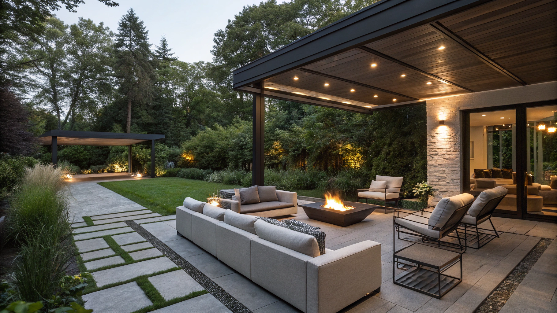 modern outdoor living room ideas