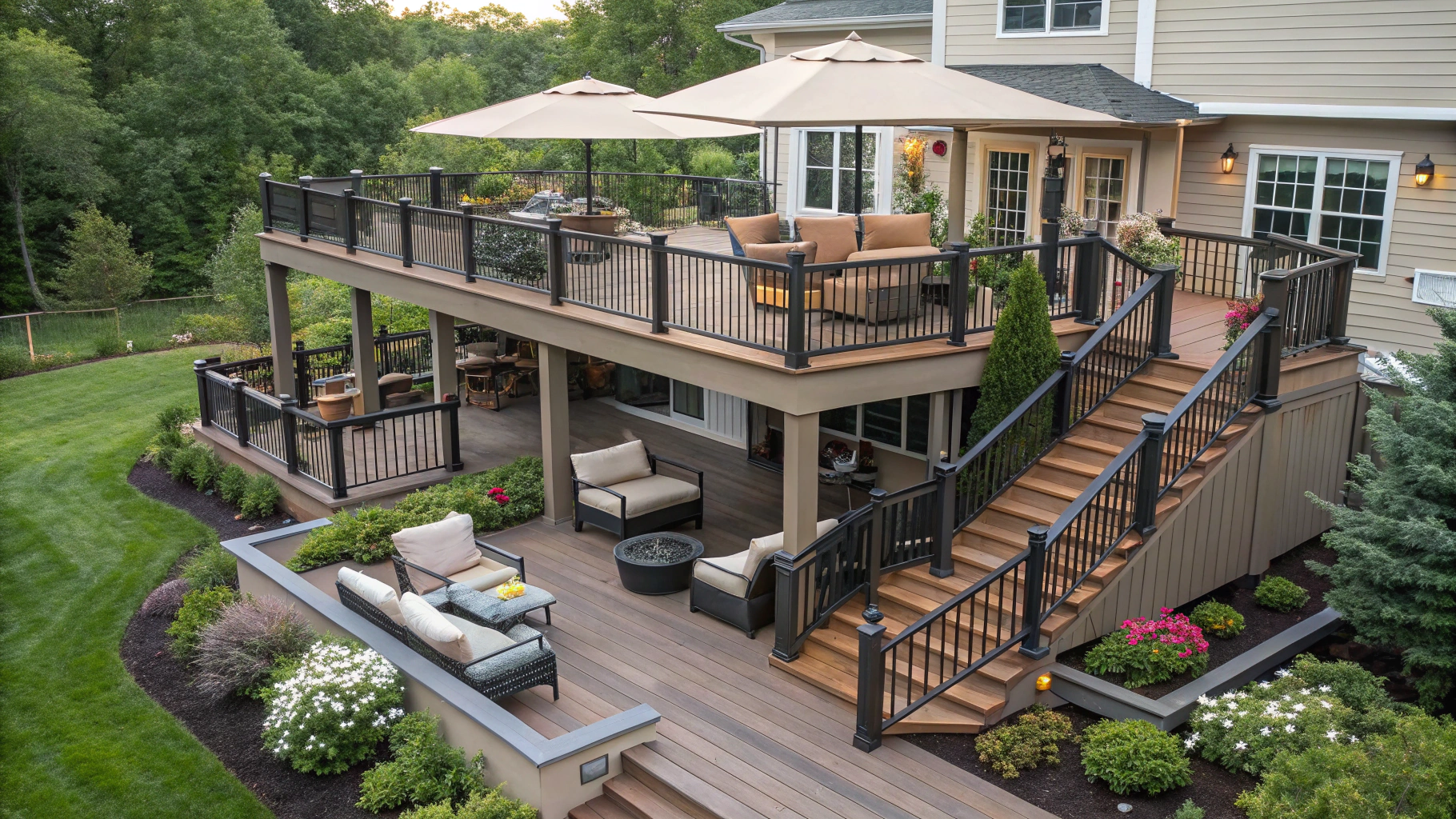 multi level deck patio ideas