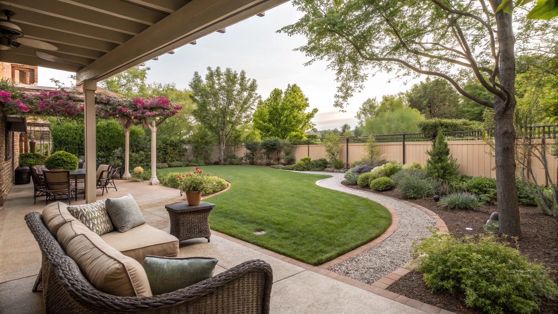outdoor living space landscaping ideas