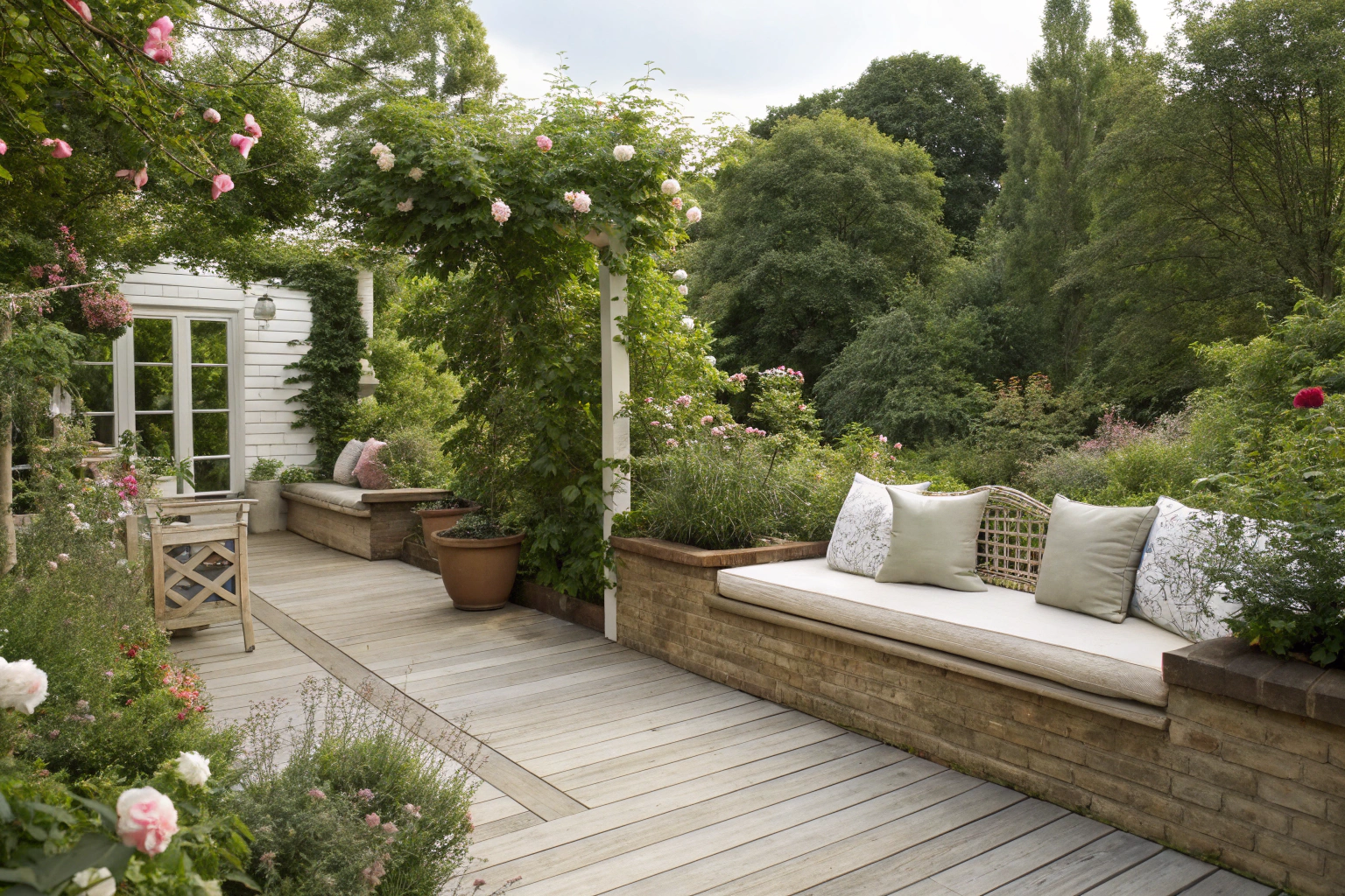 patio built in seating