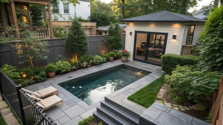 plunge pool ideas for tiny yards