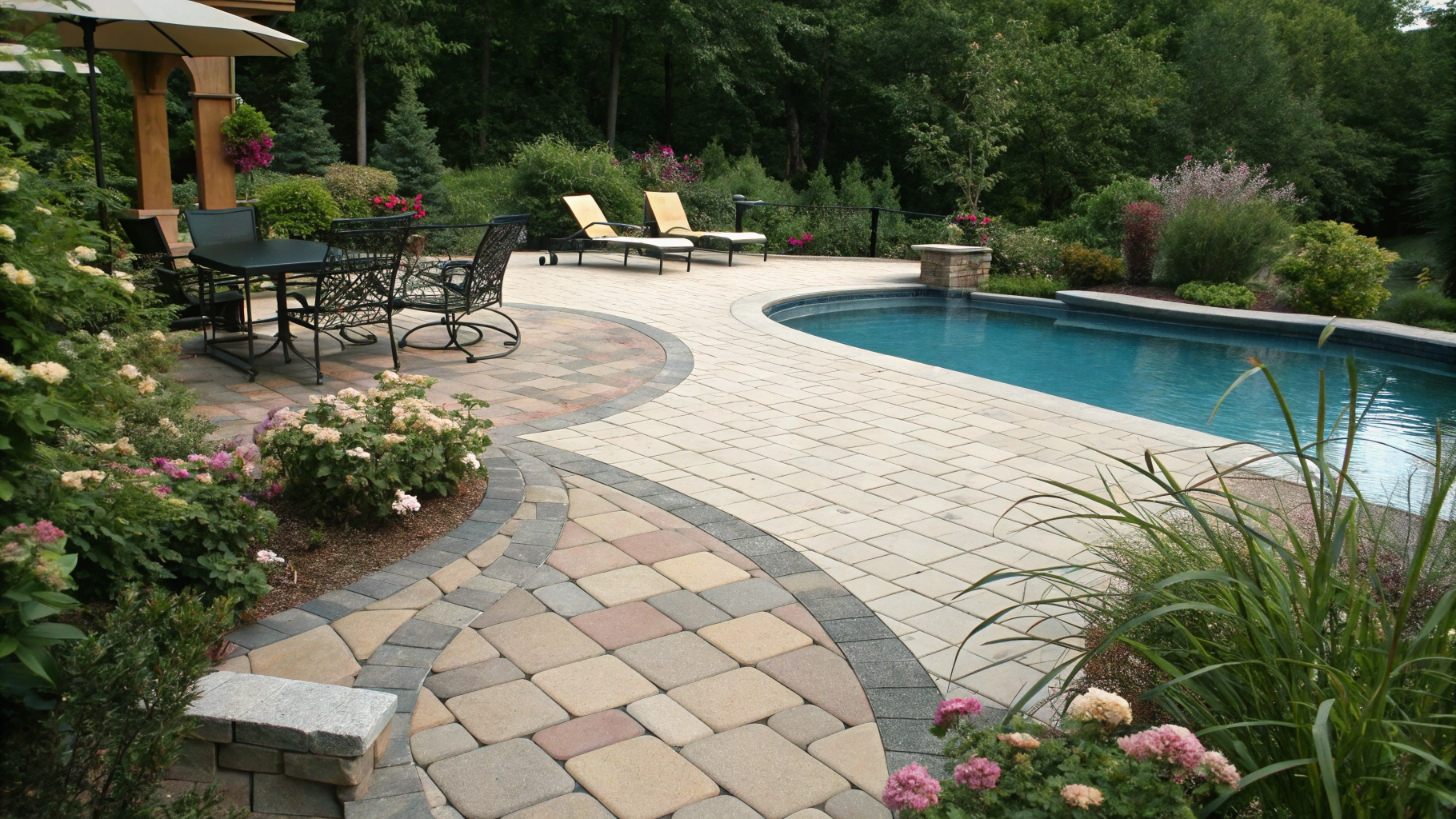 17+ Gorgeous Pool Deck Ideas with Pavers