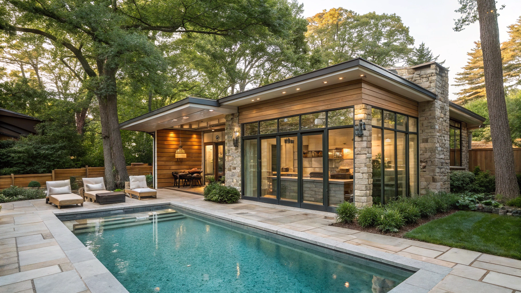 12+ Stunning Pool House Ideas for Backyards