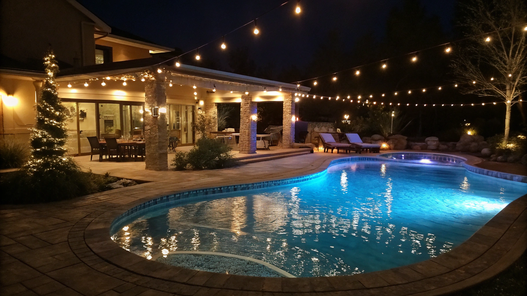 pool lighting ideas for night swims