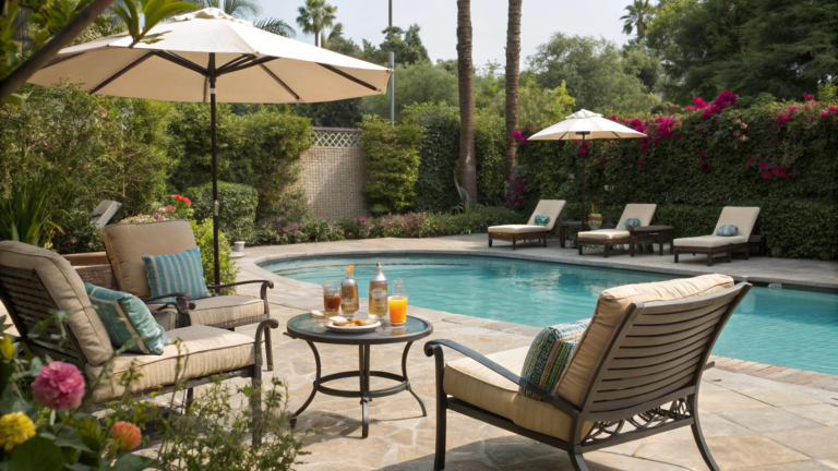 poolside lounge area ideas