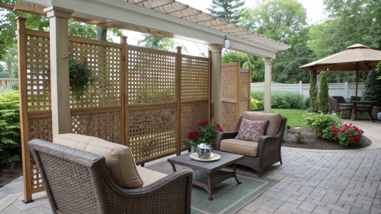 privacy screen outdoor living ideas