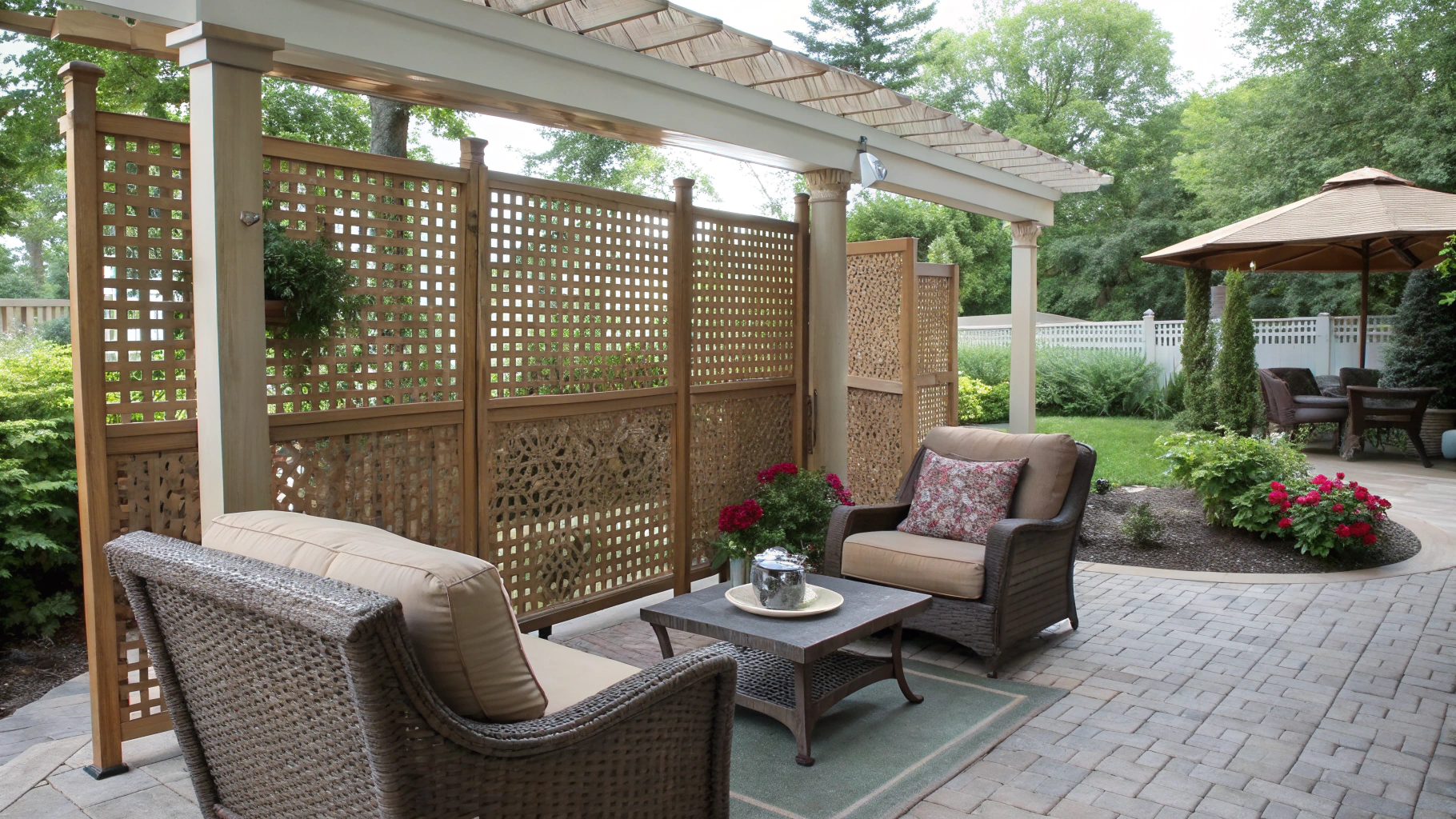 privacy screen outdoor living ideas