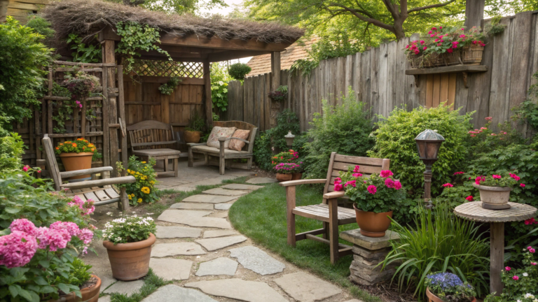 rustic garden living ideas