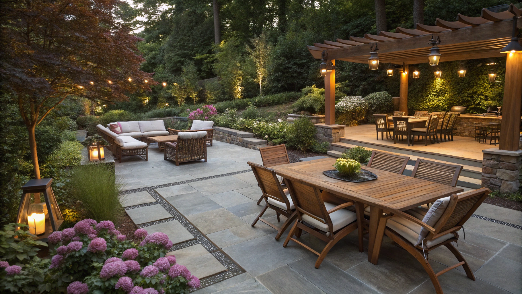 sunken patio ideas