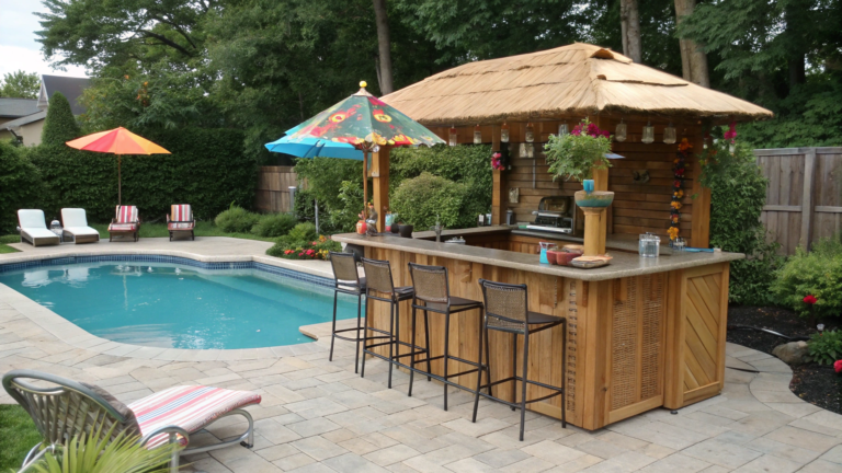 swim up bar ideas for backyards