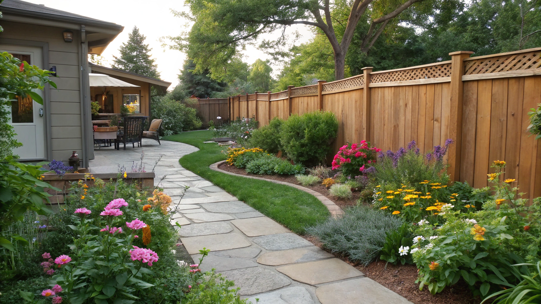 backyard garden border ideas