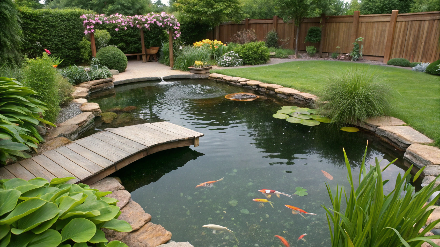 backyard garden pond ideas
