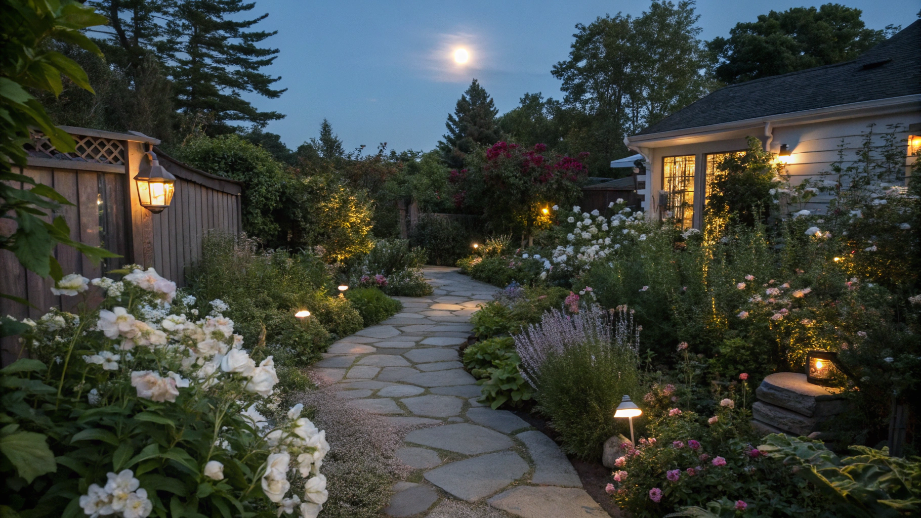 backyard moon garden ideas