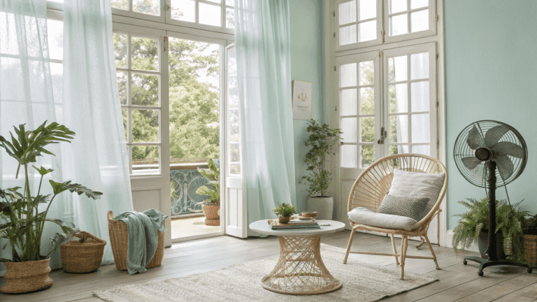how to keep a home feeling cool and styled when it