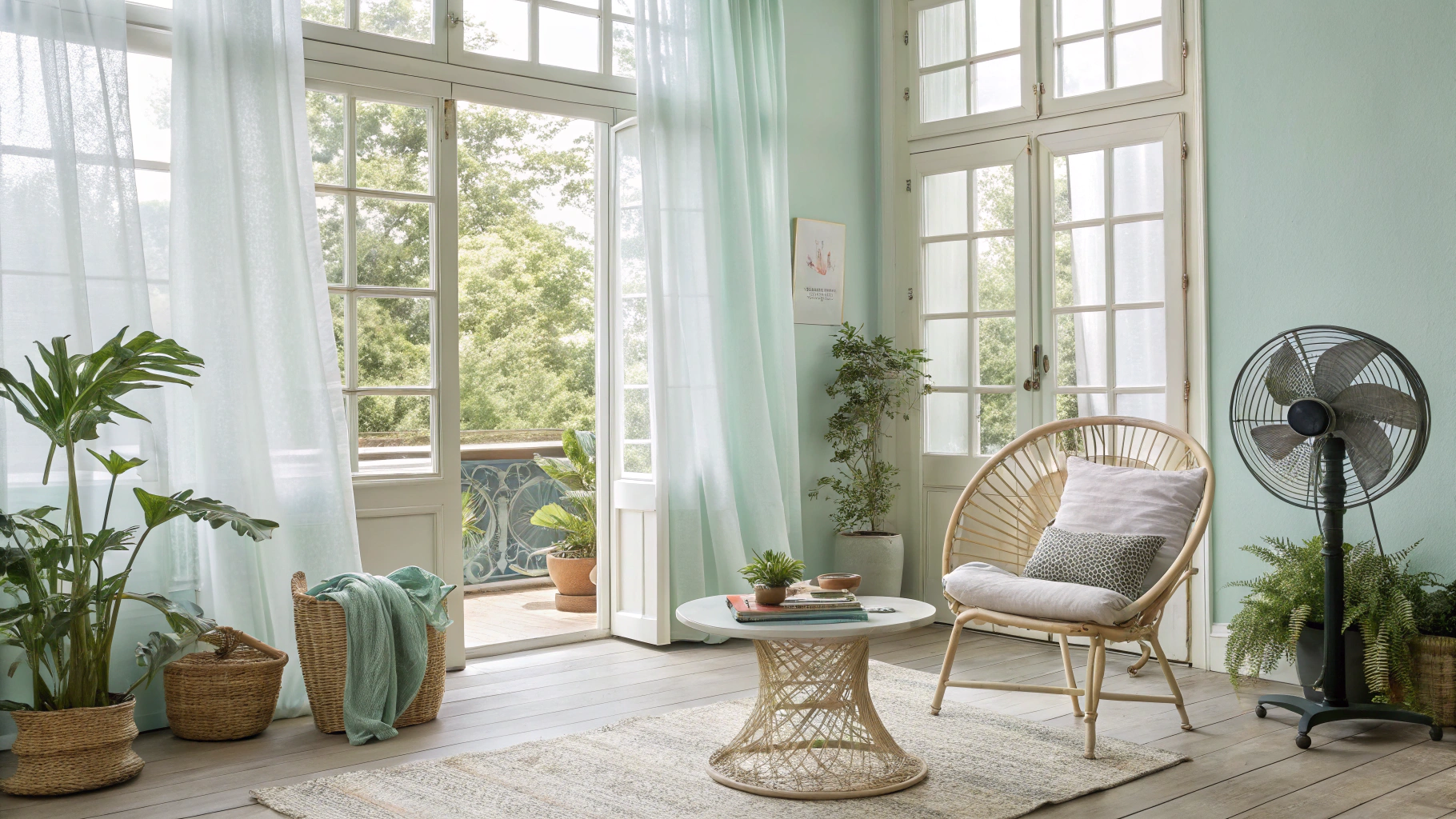 how to keep a home feeling cool and styled when it