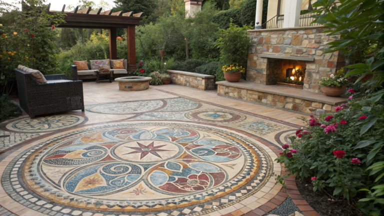 mosaic tile patio ideas