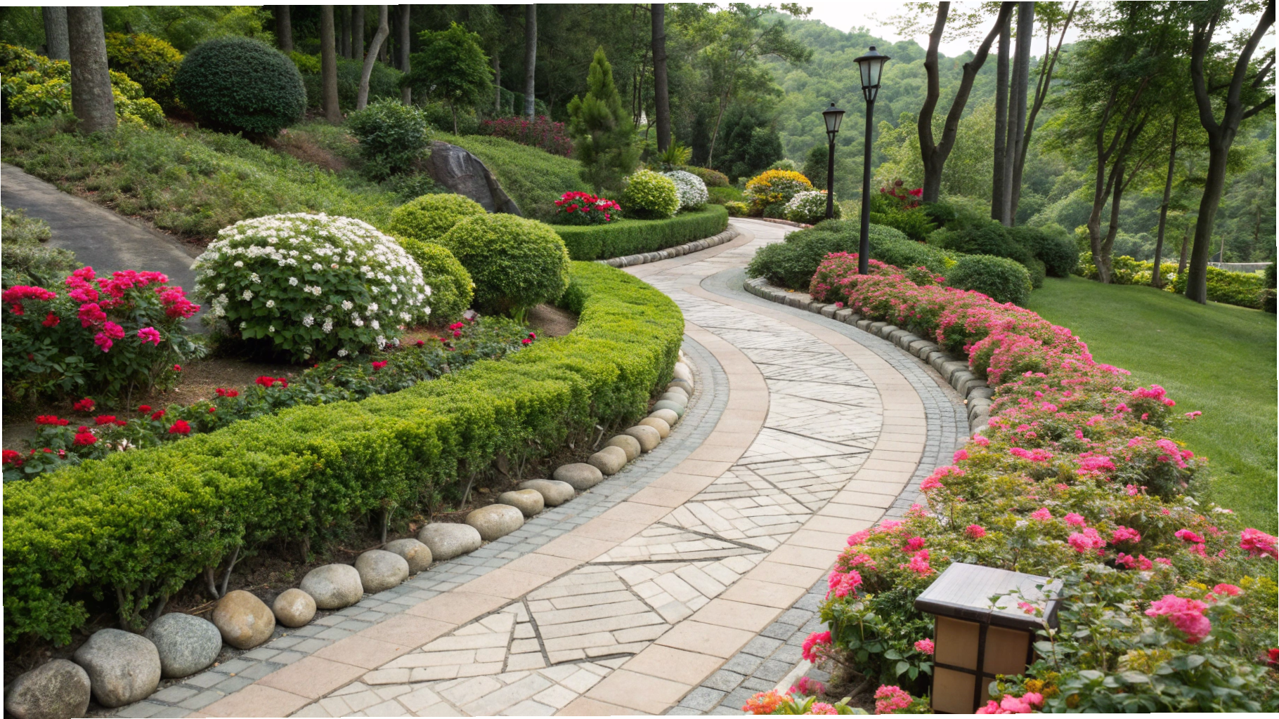 curved pathway landscaping ideas