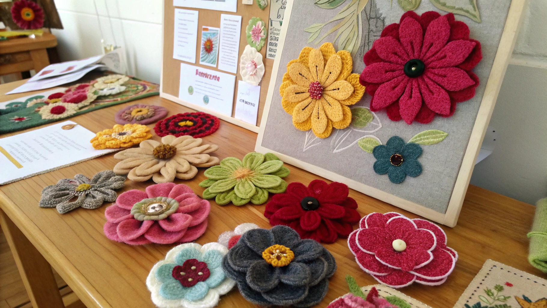 felt flower ideas