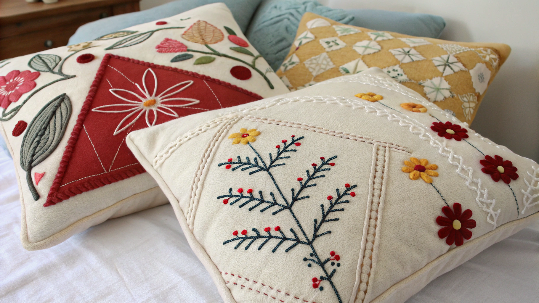 felt pillow cover ideas