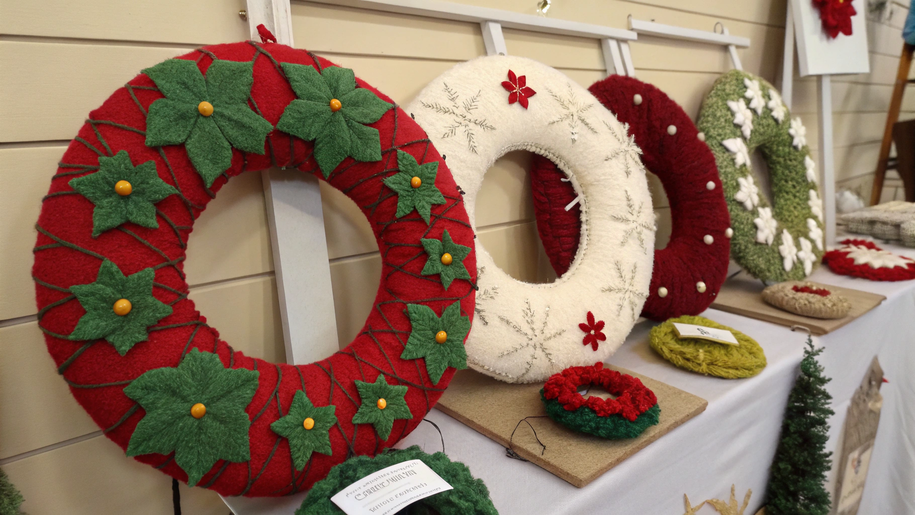 felt wreath ideas