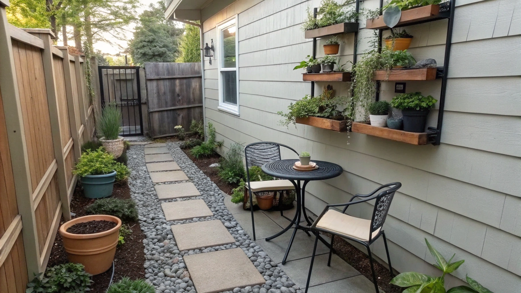 narrow patio ideas for small spaces