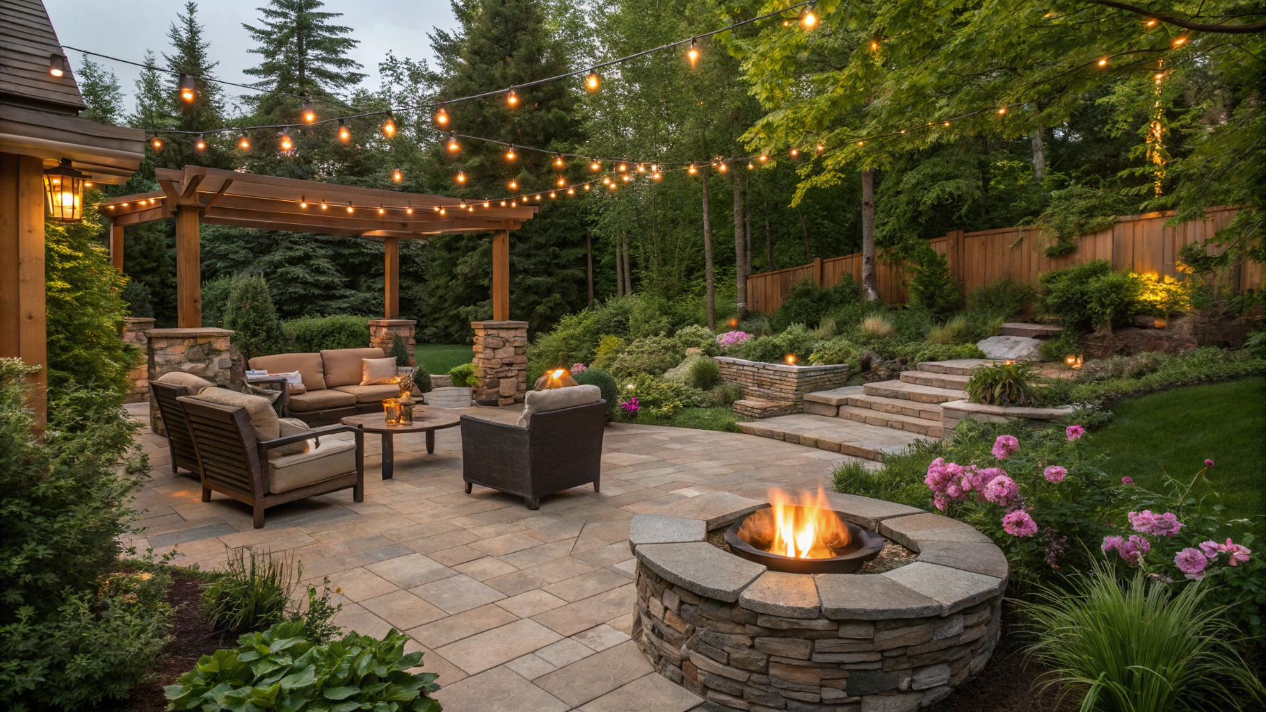 outdoor entertainment landscaping ideas