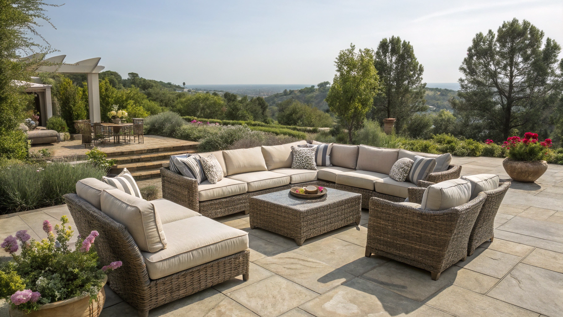outdoor sectional layout ideas