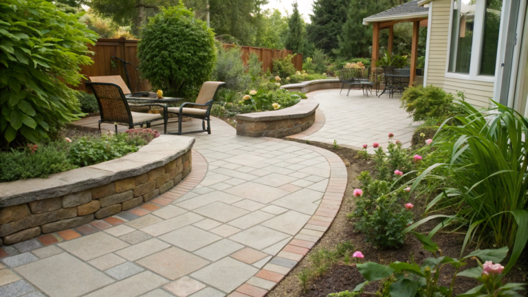 patio edging ideas for polish