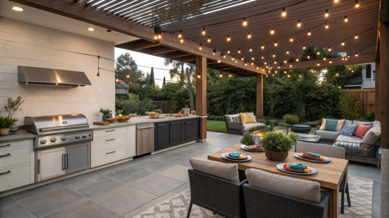 patio kitchen ideas for entertaining