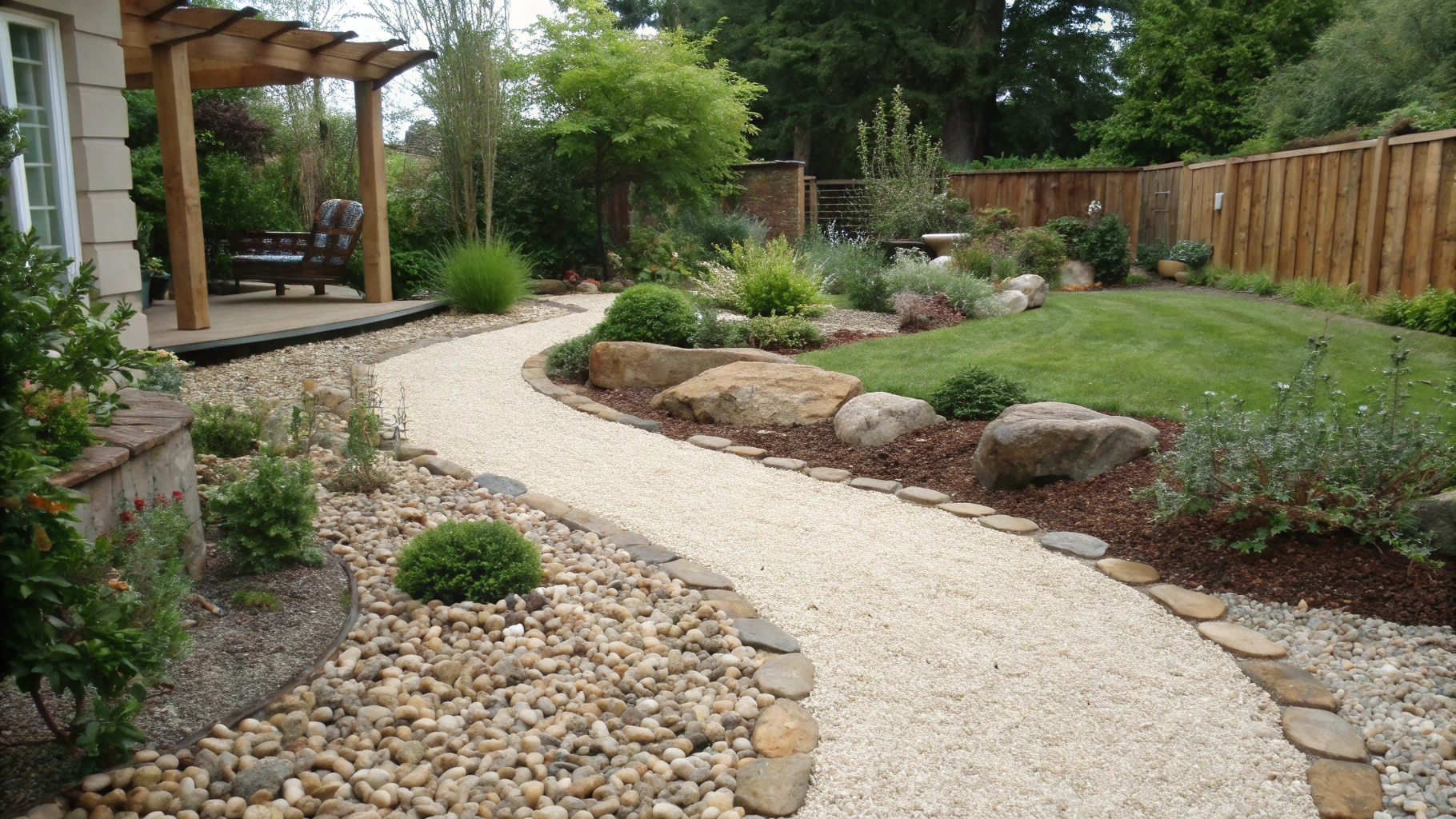pea gravel landscaping ideas