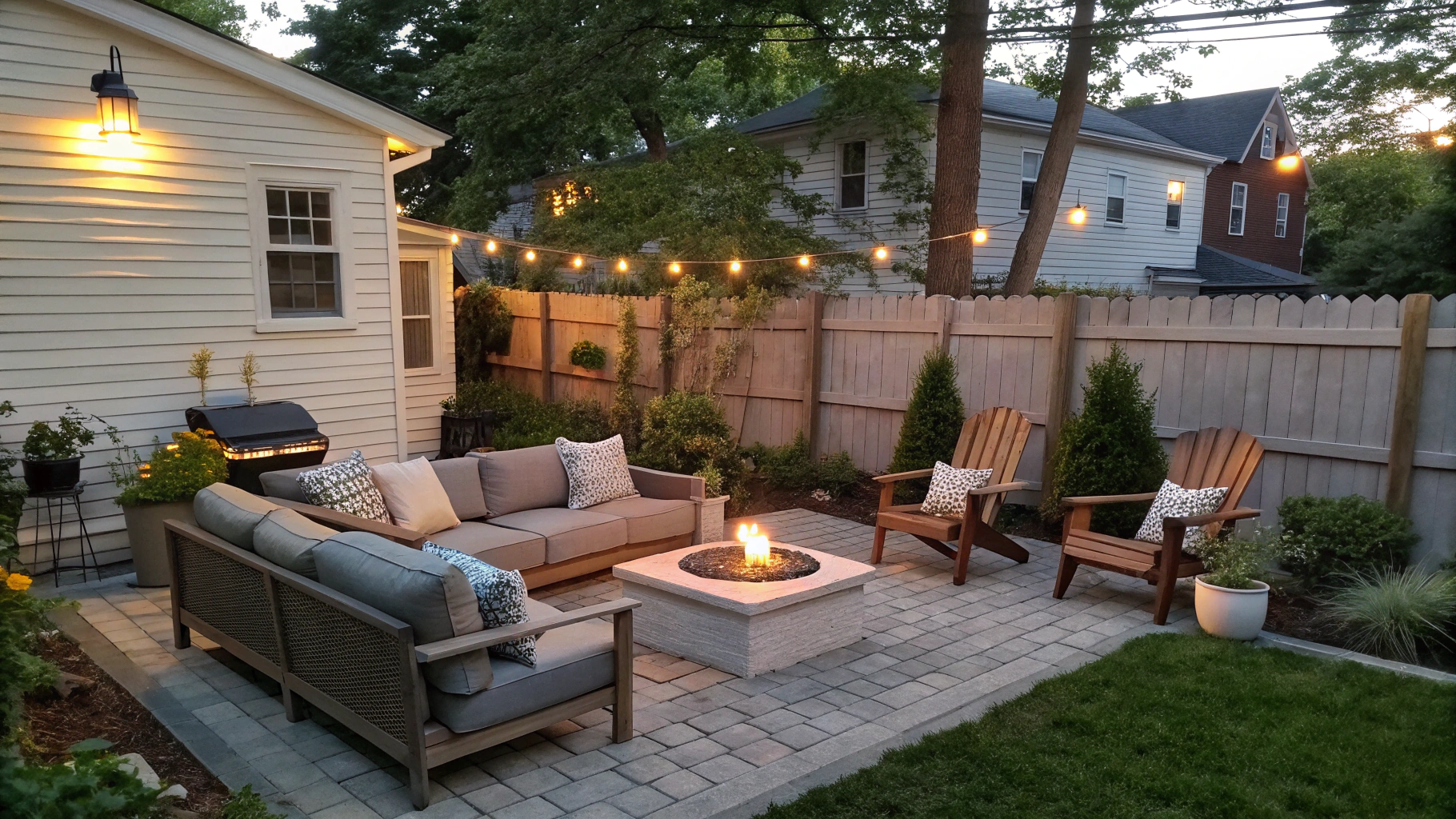 small yard outdoor living ideas