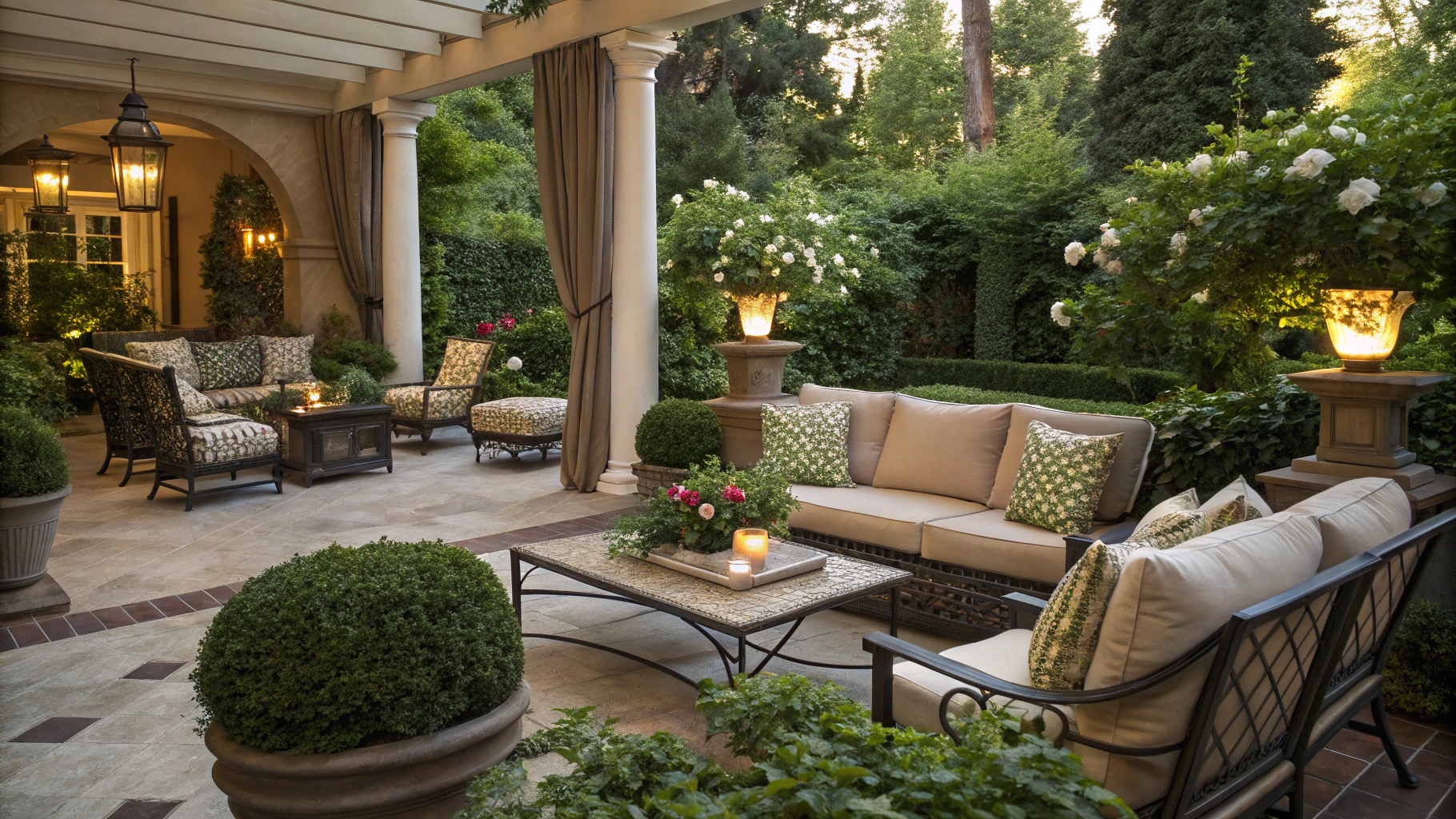 sunken garden living area ideas